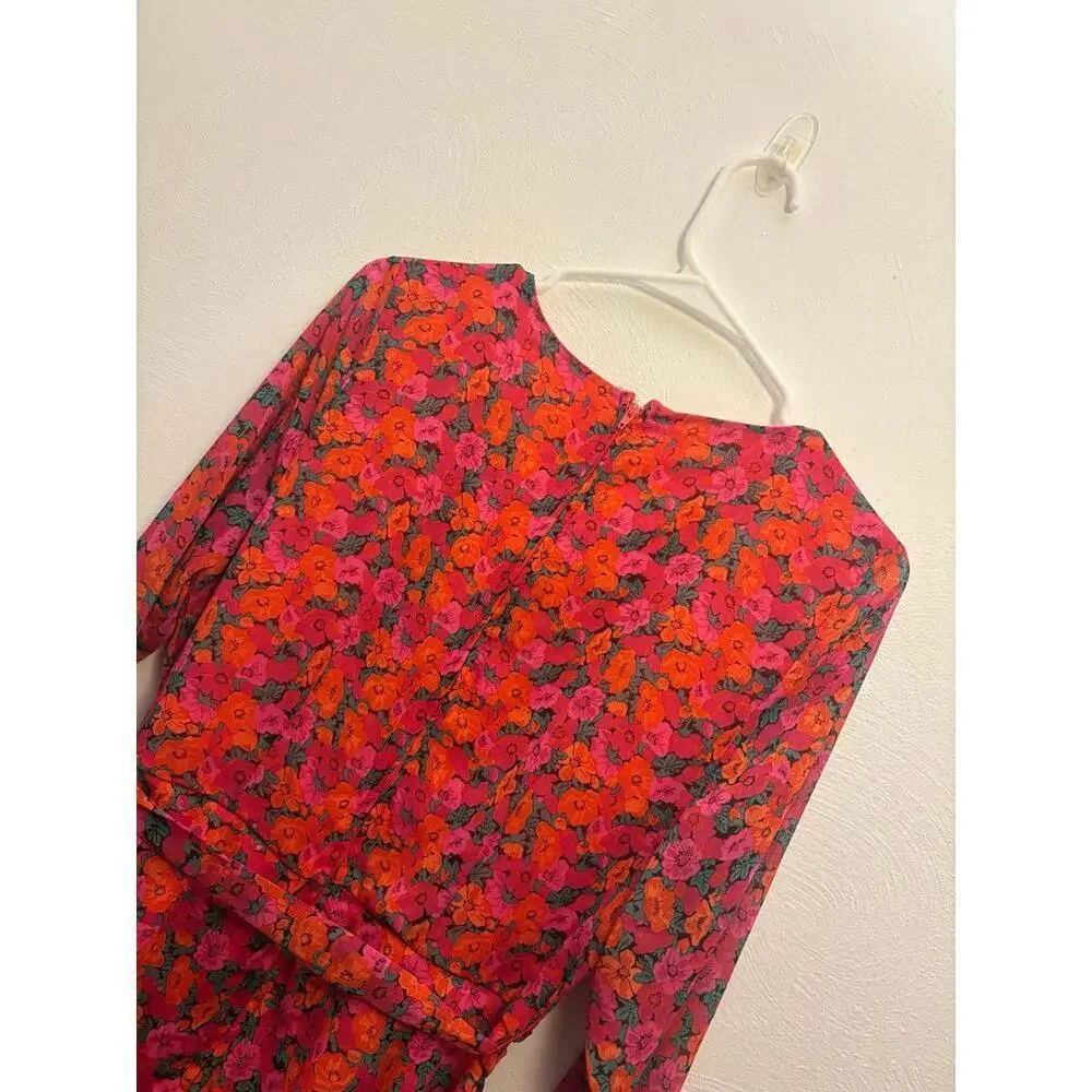 Francesca’s Collection Floral Mini Dress Size XL - Picture 8 of 9